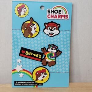 Buc-ee's Set of 5 Shoe Charms Beavers NEW